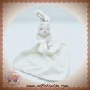 AUCHAN SOS DOUDOU LAPIN BLANC MOUCHOIR NEZ ROSE