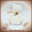 BABYNAT BABY NAT SOS DOUDOU OURS PLAT BLANC ECHARPE BEIGE MARRON BN940