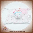 SIPLEC SOS DOUDOU OURS INDIEN PLAT BLANC ROSE NOEUD