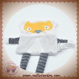 CADES SOS DOUDOU RENARD PLAT BLANC GRIS