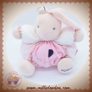 KALOO SOS DOUDOU LAPIN ROSE JE T'AIME OISEAU