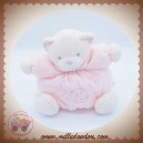 KALOO SOS DOUDOU OURS PLUME ROSE PERLE