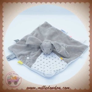 NOUKIE'S SOS DOUDOU LAPIN GABY PLAT GRIS BLANC