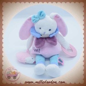 BABYNAT SOS DOUDOU LAPIN ROSE EVEIL POUET POUET HERISSON BERRY