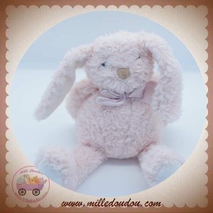 Doudou Lapin Pomme 30x20 cm Rose Poudré - Nattou