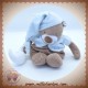 NATTOU SOS DOUDOU OURS MARRON HAUT BLEU ETOILE LUNE