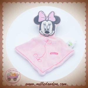 DISNEY NICOTOY DOUDOU MINNIE SOURIS PLAT ROSE PAPILLON