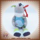 LOGITOYS OUATOO BABY SOS DOUDOU GIRAFE GRIS CORPS BLEU MUSICAL OISEAU NICOTOY