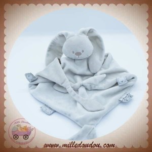 NATTOU SOS DOUDOU LAPIN PLAT TRIANGLE GRIS LAPINOU 