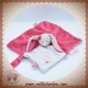 NOUKIE'S SOS DOUDOU LAPIN ANNA & PILI PLAT ROSE BLANC