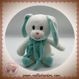 GIPSY SOS DOUDOU LAPIN BLANC ECHARPE VERT