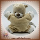 BOUT'CHOU MONOPRIX SOS DOUDOU OURS QUASI PLAT MARRON BEIGE BANDANA SAFARI HOCHET