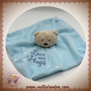 SOS DOUDOU BABY HUGS OURS PLAT BLEU ETOILES