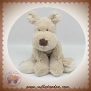 TEDDYKOMPANIET SOS DOUDOU CHIEN ECRU BLANC POIL 40 CM