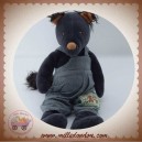 MOULIN ROTY SOS DOUDOU LOUP NOIR SALOPETTE GRANDE FAMILLE