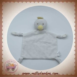 EARLY DAYS SOS DOUDOU POULE COQ PLAT BLANC DOS ETOILES BEIGE