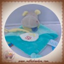 BABYNAT BABY NAT SOS DOUDOU HIPPOPOTAME PLAT BLEU ETOILE ATTACHE TETINE