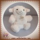 HISTOIRE D'OURS SOS DOUDOU MOUTON AGNEAU MARIONNETTE ECRU BLANC