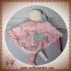 KALOO SOS DOUDOU MOUCHOIR PLAT ROSE ROSE DOUCEUR OISEAU