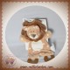 ZDT ACTION SOS DOUDOU LION PLAT BLANC MARRON DENTITION