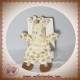 ZDT ACTION SOS DOUDOU GIRAFE PLAT BLANC BEIGE DENTITION