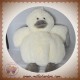 MES PETITS CAILLOUX SOS DOUDOU CANARD ECRU BLANC GRIS 25 CM