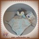 MOTS D'ENFANTS SOS DOUDOU PINGOUIN PLAT GRIS BLEU ETOILES