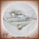 MOTS D'ENFANTS SOS DOUDOU RATON LAVEUR PLAT GRIS ETOILES