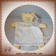 MOTS D'ENFANTS SOS DOUDOU LEOPARD JAUNE PLAT BLANC