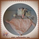 MOTS D'ENFANTS SOS DOUDOU LICORNE ROSE PLAT GRIS ETOILES