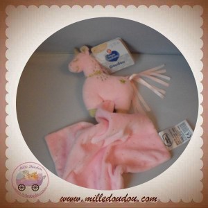 MOTS D'ENFANTS SOS DOUDOU LICORNE ROSE OR MOUCHOIR PLAT MOTS D'ENFANTS SOS DOUDOU LICORNE ROSE OR MOUCHOIR PLAT