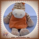 NOUKIE'S SOS DOUDOU GIRAFE ZEBRE BEIGE ORANGE ZAMBA 36 cm