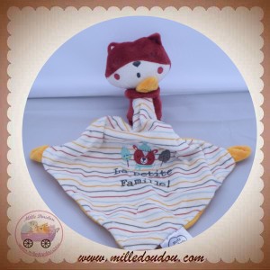MOTS D'ENFANTS SOS DOUDOU RENARD CORPS BORDEAU MOUCHOIR LA PETITE FAMILLE