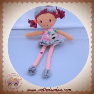 LILLIPUTIENS SOS DOUDOU POUPEE FILLE ROBE ROSE