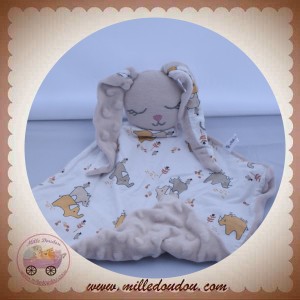 MY LITTLE SWEET SOS DOUDOU LAPIN PLAT GRIS RHINOCEROS