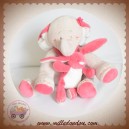 NOUKIES DOUDOU ELEPHANT MUSICAL GRIS ROSE LAPIN FUSHIA SOS