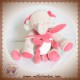 NOUKIES DOUDOU ELEPHANT MUSICAL GRIS ROSE LAPIN FUSHIA SOS