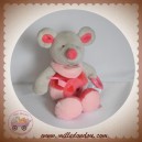 BABYNAT BABY NAT SOS DOUDOU SOURIS ROSE COEUR SENSORIEL