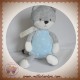 TEX SOS DOUDOU RENARD GRIS BLEU BLANC ETOILES 30cm