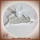 GRAIN DE BLE SOS DOUDOU LAPIN BLANC PLAT VERT ETOILE