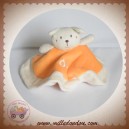 KING BEAR SOS DOUDOU LAPIN PLAT OVAL ECRU ORANGE ABC