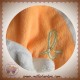 KING BEAR SOS DOUDOU LAPIN PLAT OVAL ECRU ORANGE ABC