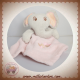 TOMKIDS SOS DOUDOU ELEPHANT GRIS PLAT ROSE TOM & KIDDY