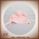 GRAIN DE BLE DOUDOU OURS PLAT ROSE SOS