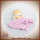 BABYNAT BABY NAT DOUDOU LAPIN BEIGE CLAIR MOUCHOIR VIOLET LUMILUNES BN0622 SOS