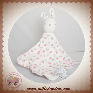 OKAIDI OBAIBI SOS DOUDOU LAPIN PLAT TISSU ROND ROSE