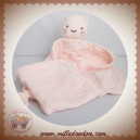VERTBAUDET SOS DOUDOU CHAT ROSE PLAT LANGE