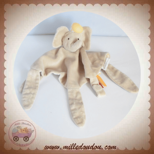 GRAIN DE BLE SOS DOUDOU ELEPHANT PLAT MARRON CHAPEAU FÊTE