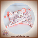 ORCHESTRA SOS DOUDOU SOURIS BLANCHE PLATE ROSE A POIS