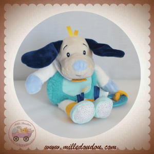 BABYNAT BABY NAT SOS DOUDOU CHIEN CORPS BLEU TURQUOISE JEU EDUCATIF